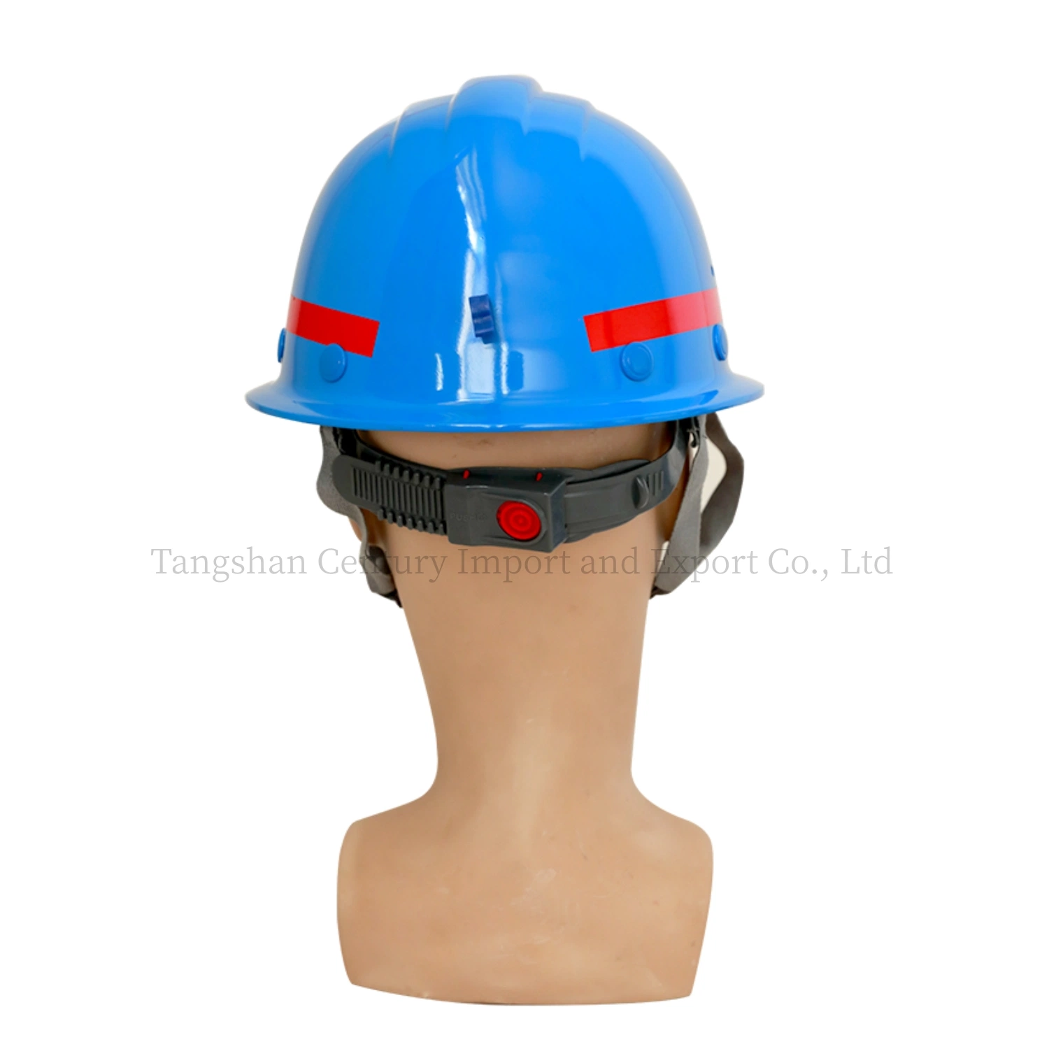 Casco de seguridad de fibra de vidrio azul