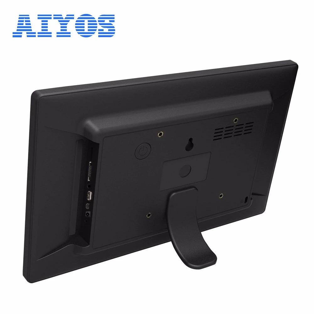 Monitor de publicidade Android Aiyos PoE Power com USB e SD Ranhura para cartões