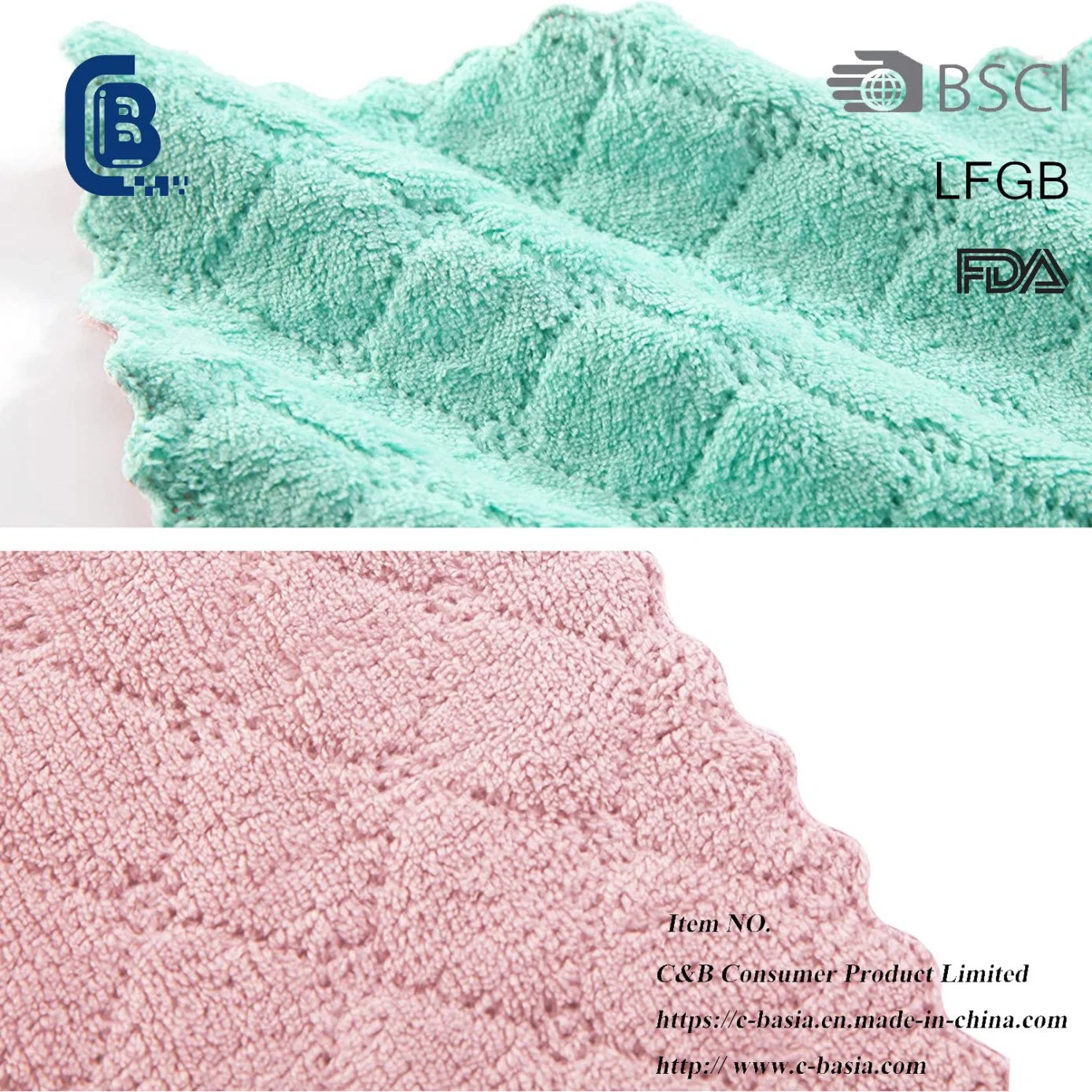 Double-Sided Super Absorbent Car Class Washing Kitchen Dishes Bathroom Microfiber Cleaning Towel Cloths