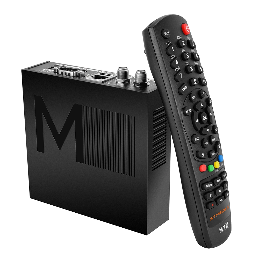 Gtmedia M7X DVB-S2 VCM Acm Multi-Stream Sks Hevc sintonizador duplo Lks&amp;Sks Receptor de Satélite WiFi integrada de decodificador