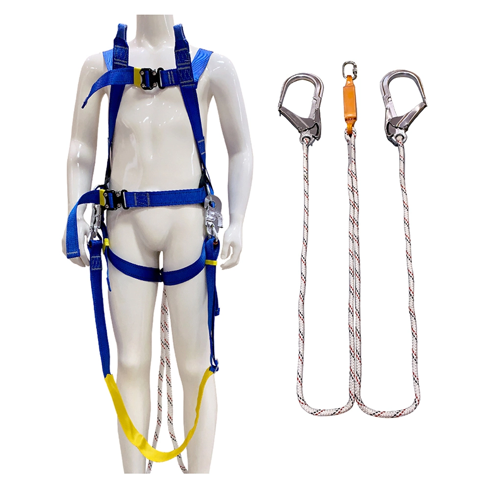 Crash-Proof Full-Body Harness Hanging Double-Strap Safety Belt for Construction Protection