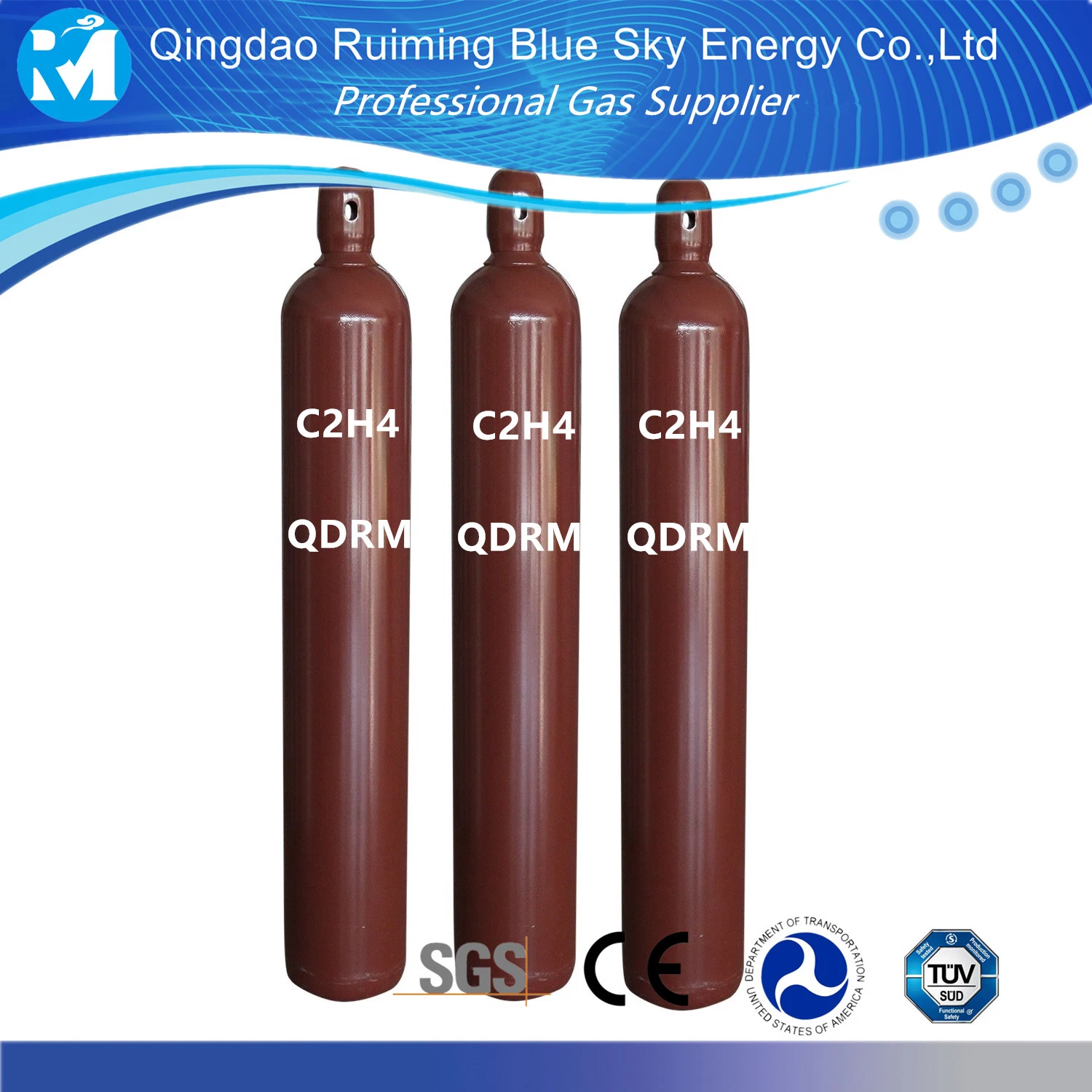 C2H4 gás de etileno etileno, Mono etileno glicol etileno, 99,5%-99.995%