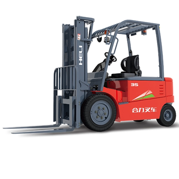 Heli Battery Electric Forklift Truck with Side Shift Container Mast