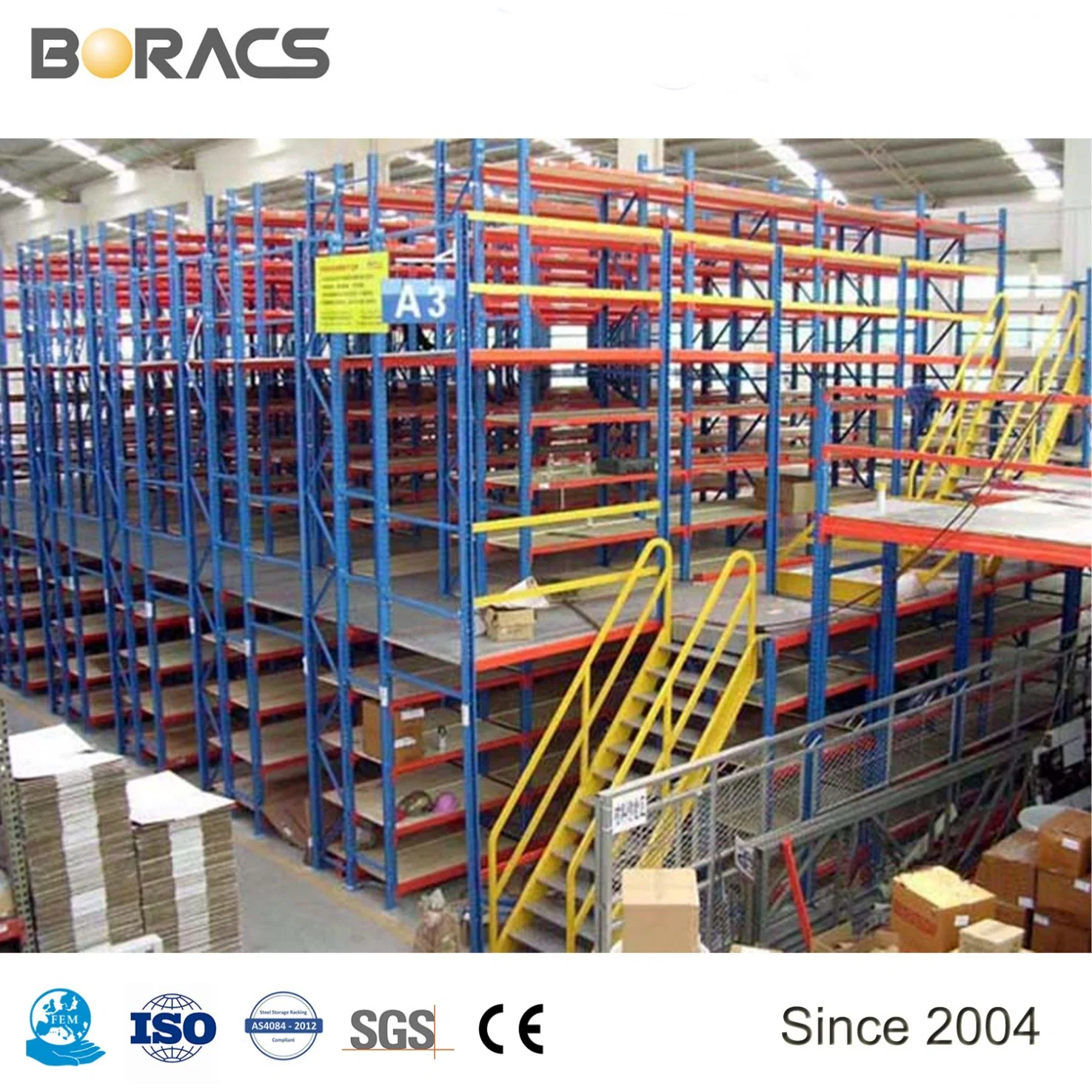 OEM Storage Warehouse Industrial Mezzanine Decking Racking Manufacturer Warehouse Multi-Level Flooring Mezzanine Rack