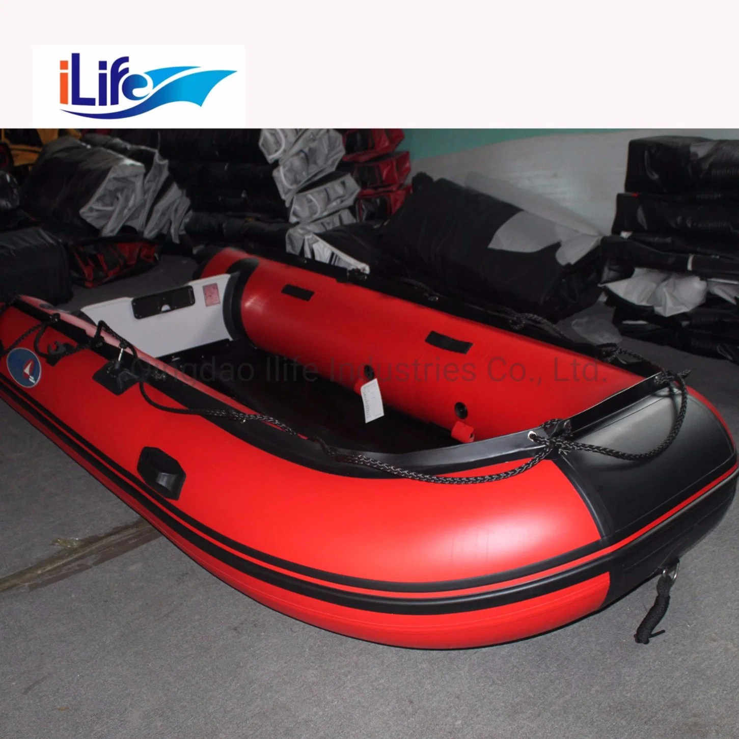 Ilife 2.7m Good Price PVC/Hypalon Inflatable Rescue Fishing Rubber Boat with Aluminum/Drop Stitch Air/Plywood Floor