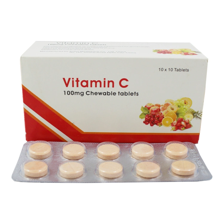 Vitamin C Chewable Tablets, 100mg, Multivitamin Nutritional Supplement