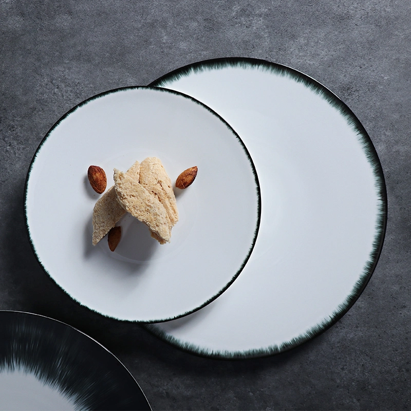 Luxury Customized Plate New Bone China Dinnerware Restaurant Tableware for Hotel