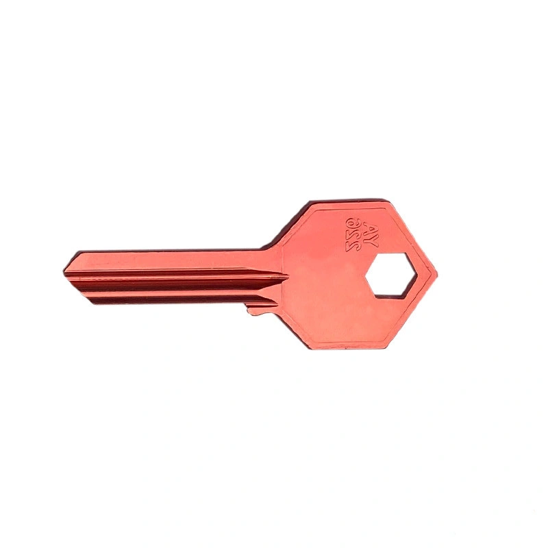 Free Sample Door Lock with Keys Door Keys in Multiple Colors Brass Key Blank Ya226 Red Color Aluminum Alloy for Locksmiths