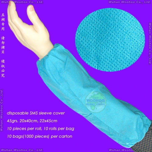 Waterproof Protective Medical/Surgical/CPE/SMS/PP/Nonwoven/Plastic Disposable PE Oversleeves for Household Cleaning/Clean-Room/Food Processing/Industry/Service