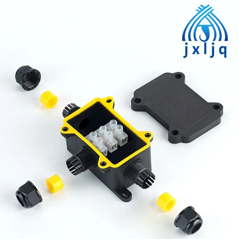 Small H Type Plastic Electrical Wire Underwater Cable LED Power IP68 3 Way Waterproof Wire Connection Junction Boxes