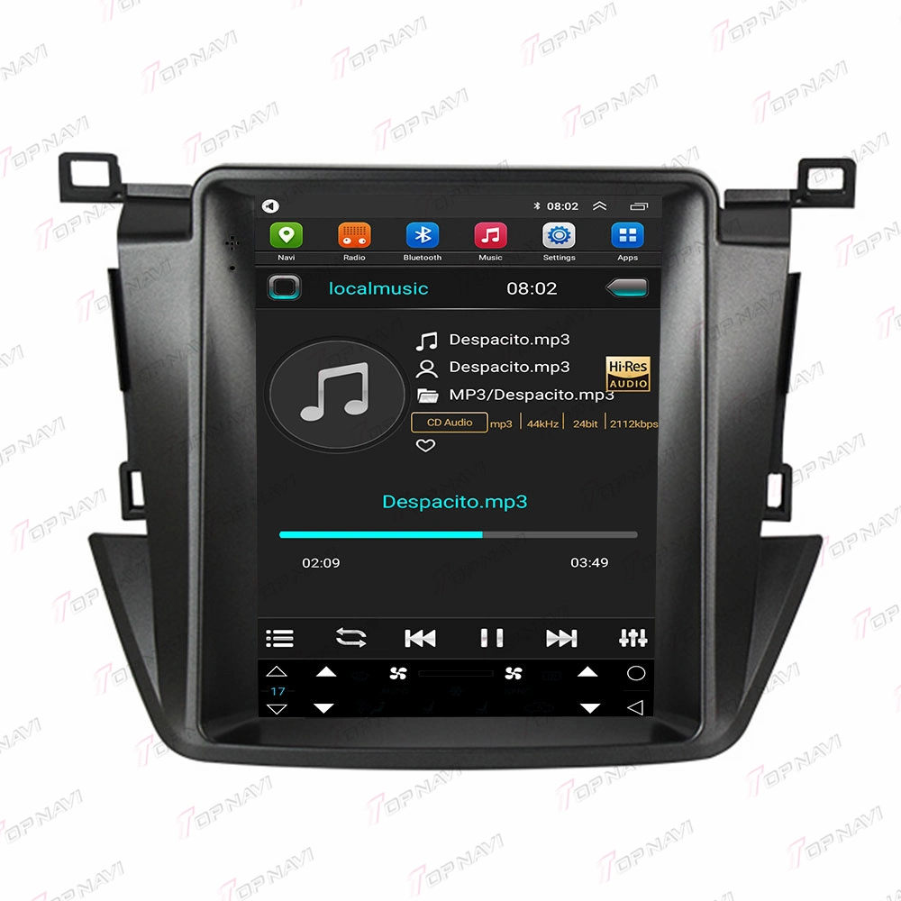 Lecteur DVD Android de 9,7 pouces Tesla style GPS vidéo voiture 2+32 Go Auto Electronics autoradio stéréo pour Toyota RAV4 2014 2015 2016 2017 2018