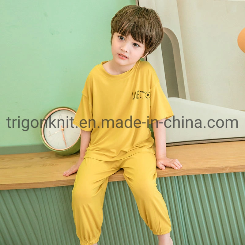 Kids Clothes Girls&prime; Pajamas Set Made of CVC 60/40 From Factory with Fama & BSCI