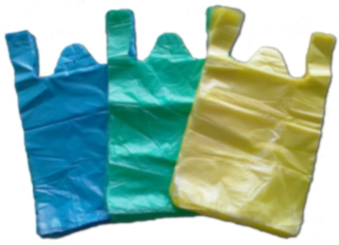 HDPE Plain Plastic Vest Carrier Bag