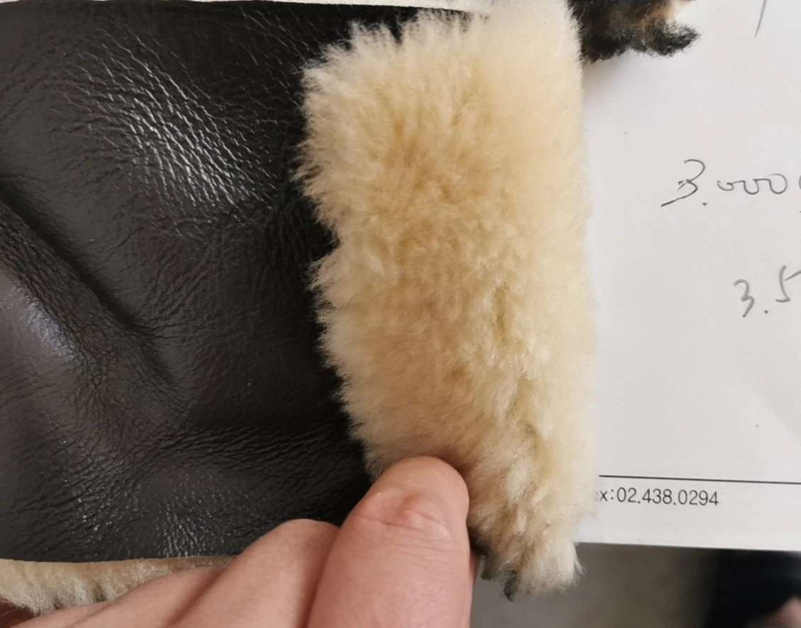 Tela al por mayor piel de lana lana de piel de lambskin Pappa de doble cara para los abrigos