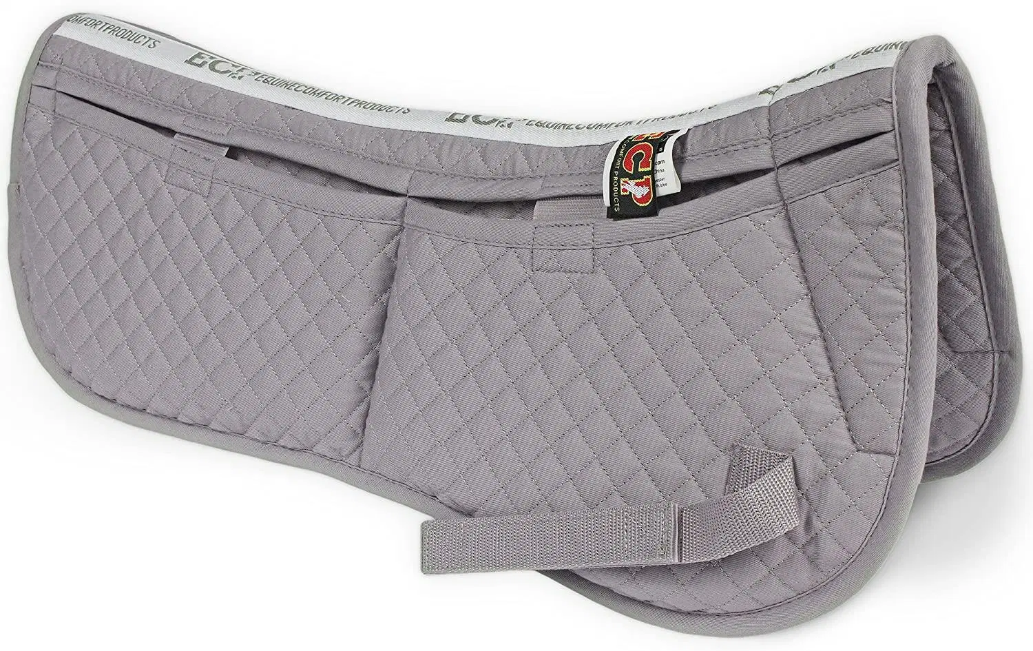 Comfort Cotton Equine Half Pad with Memory Foam Inserts Half Pad with Pockets