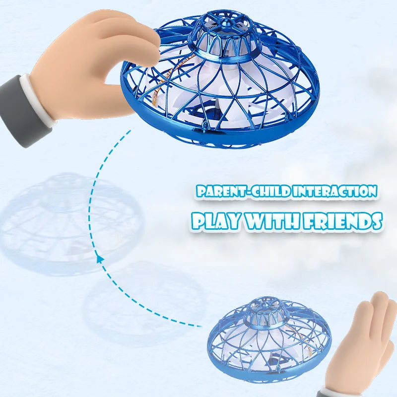 USB-Ladefunktion Handsteuerung Fidget Aircraft Ball Drohne Outdoor Interactive Mini LED Rotary fliegende UFO-Spielzeug