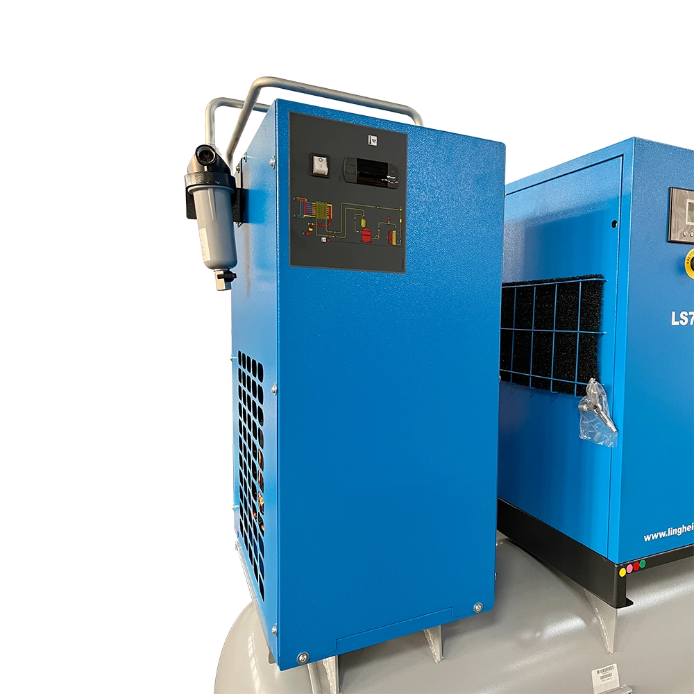 Linghein CE ISO Atlas Copco Technology Industrial AC Power with Dryer Air Tank and Filters Rotary Screw Air Compressor