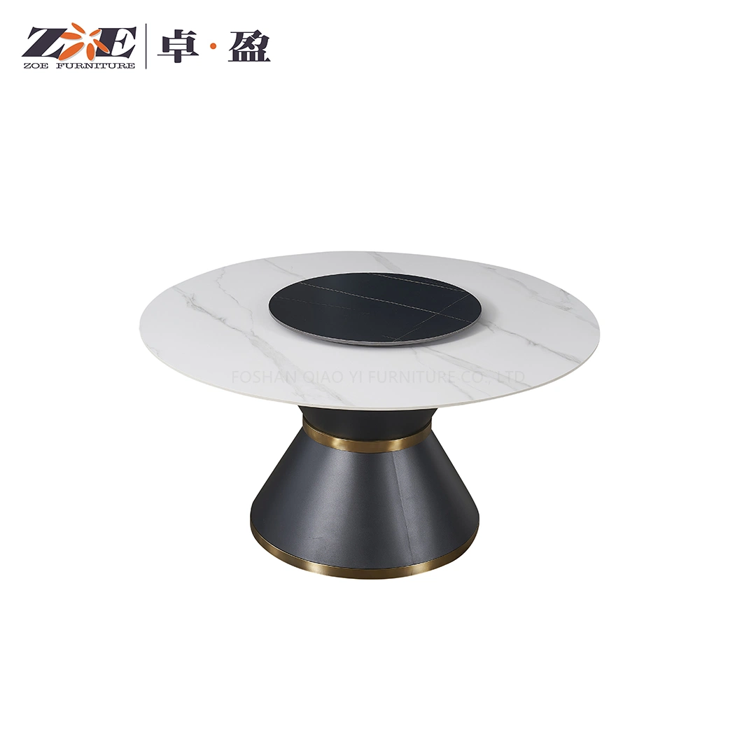 Modern Design New Dining Room Furniture Marble Top Round Dining Table