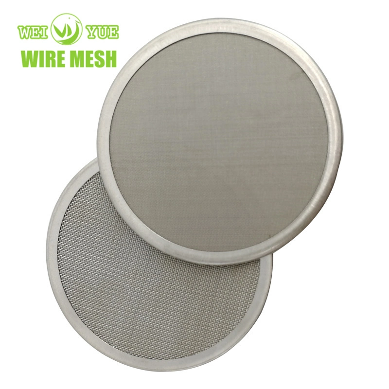 Chemical Resistant Stainless Steel Round Metal Filter Wire Mesh Disc with Square Hole