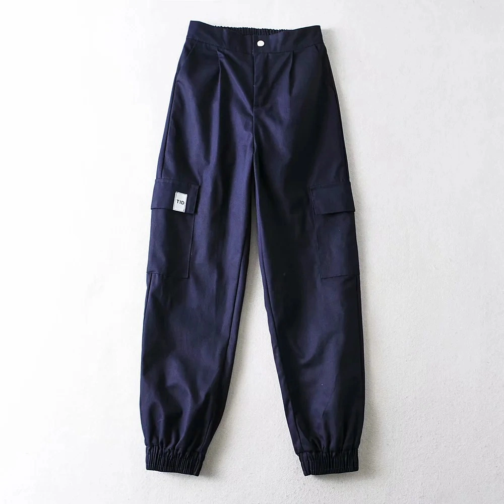 OEM Street Style Elastic Waist Trousers Women Casual Sweatpants Jogger Women's Cargo Suits