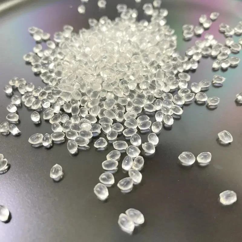 Hot Melt Transparent TPU Granules Thermoplastic Polyurethane Raw Material for Laminated Film Fabric