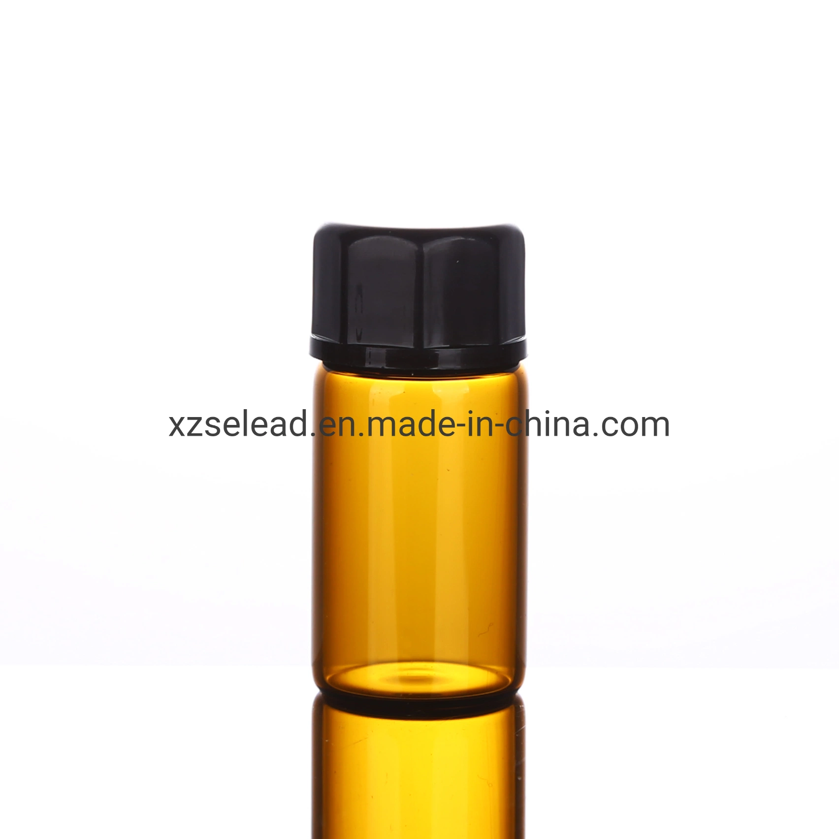 Los reactivos de aromaterapia Perfume muestras de Mini botellas de vidrio ámbar de viales de aceite esencial de los contenedores con reductores de orificio