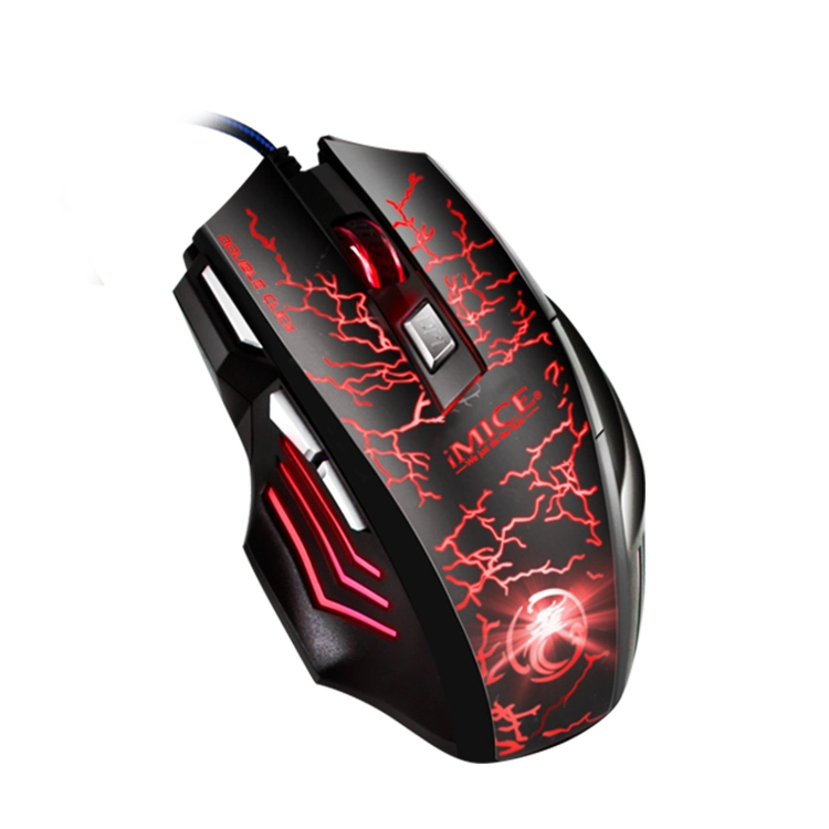 Gaming Mouse Computer 800/1200/2400/3200 Dpi Optional Black/White with Colorful Light Gaming Mouse Gaming Mouse