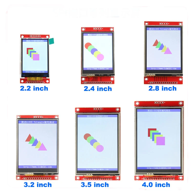 0.96" 1.8" 2.0" 2.4" 2.8" 3.5" 5.0" 7.0" TFT Spi/MCU/RGB/Mipi/Lvds LCD Display