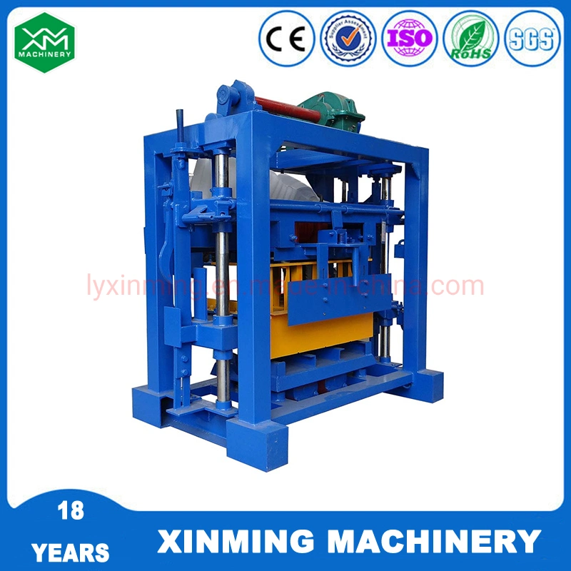 High quality/High cost performance  Qtj4-40 Semi-Automatic Concrete Cement Hollow Block/Solid Brick /Pavment Interlocking Block Making Machine Forconstruction Materials