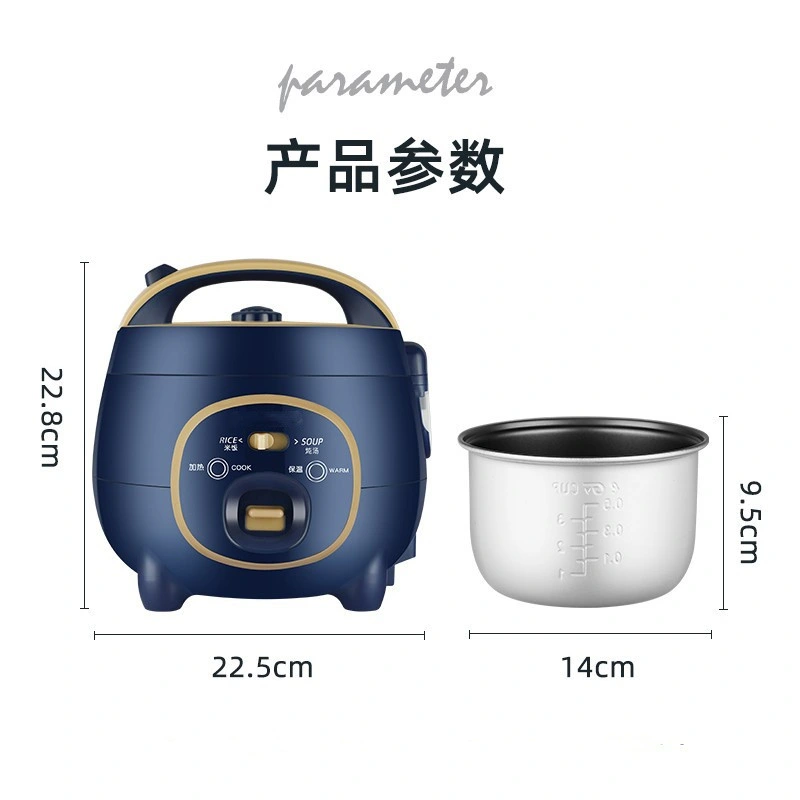 Professional Factory Product Portable Electric Fast Heating Mini Soup Stew Pot Non Stick 0.8L Mini Electric Rice Cooker