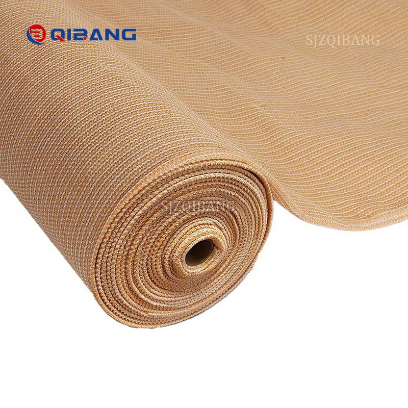 PE UV Stabilized Gardening Horticulture Plastic Outdoor Car Parking Cover Tape Beige Sun Shading Mesh