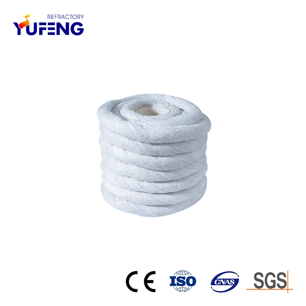 High Purity Alumina Silica Material Insulation Ceramic Fiber Braided/Twisted Rope