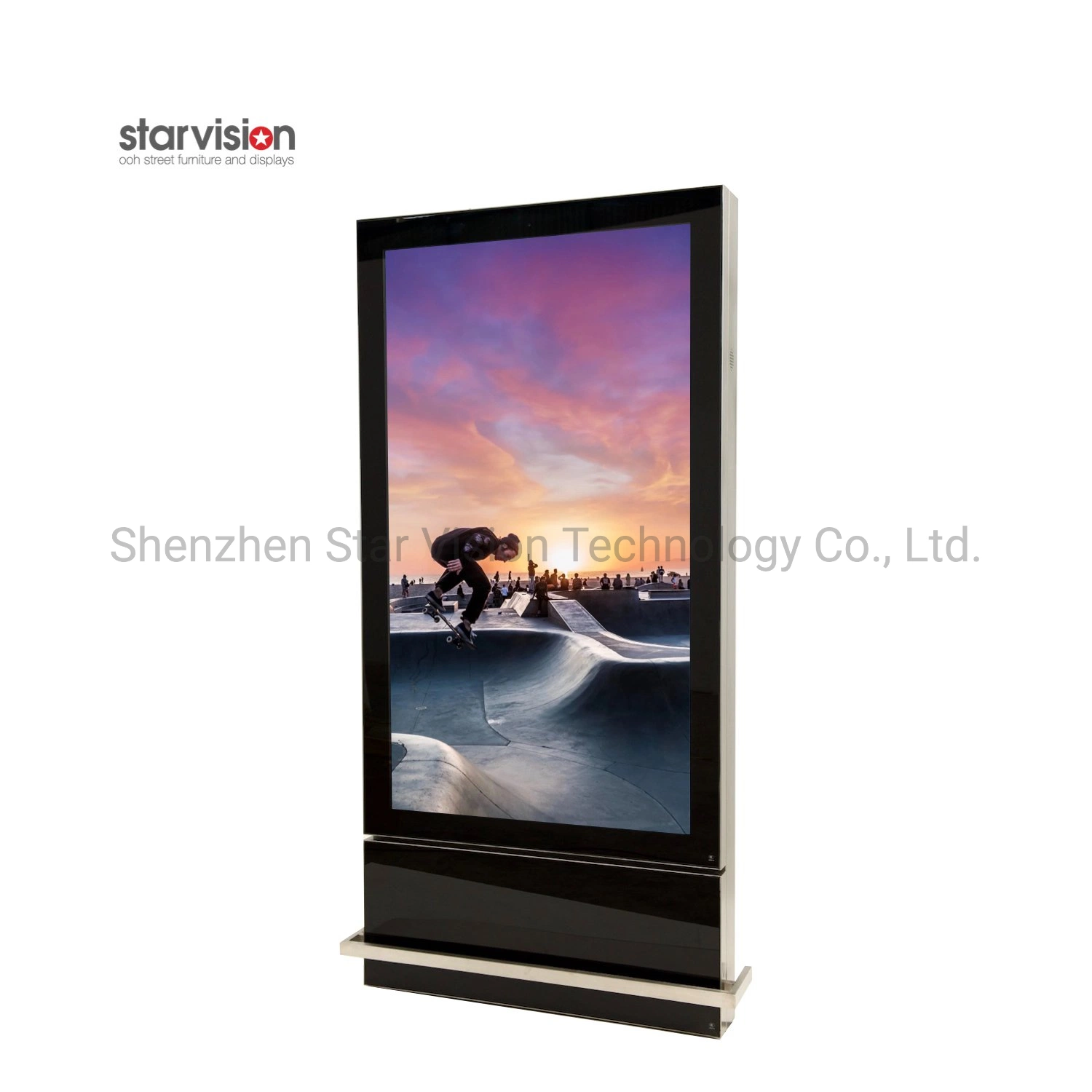 Freestanding Indoor 65 Inch Dual Side Digital Signage Screen LCD Advertising Player