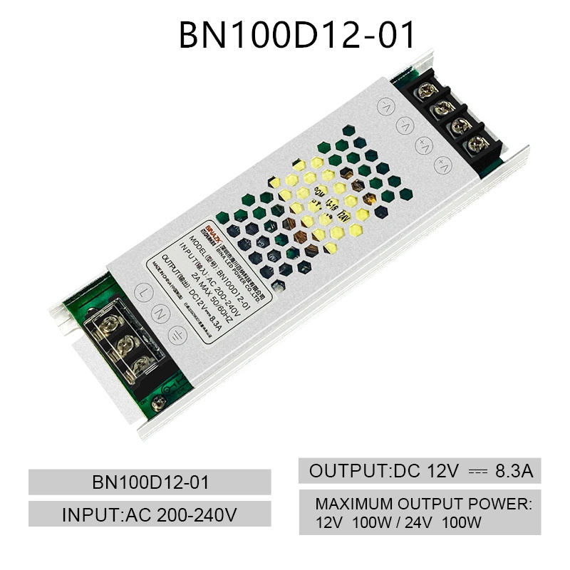 Fuente de alimentación de bajada ajustable de voltaje del adaptador de alimentación Bina 12V 100W