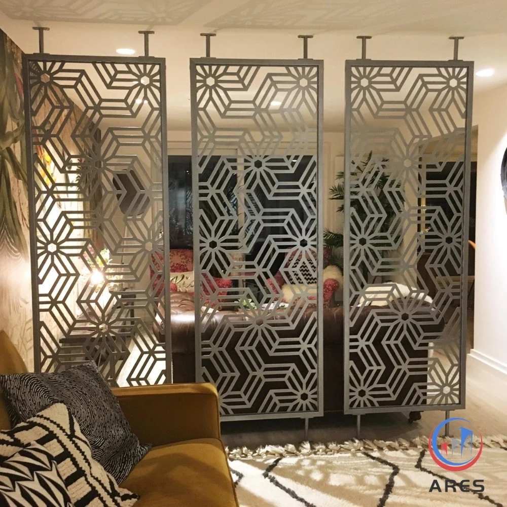 Decorativa Perforated Screen Laser Cut Metal Mesh Interior decoración exterior Metal pantalla de privacidad Paneles de pantalla de metal