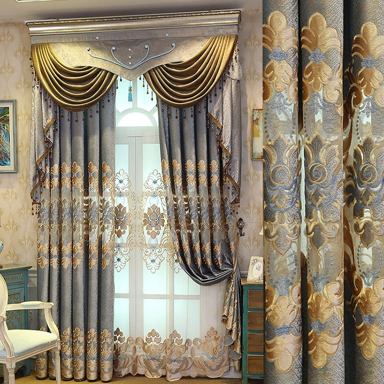 Curtains for Living Dining Room Bedroom European Style