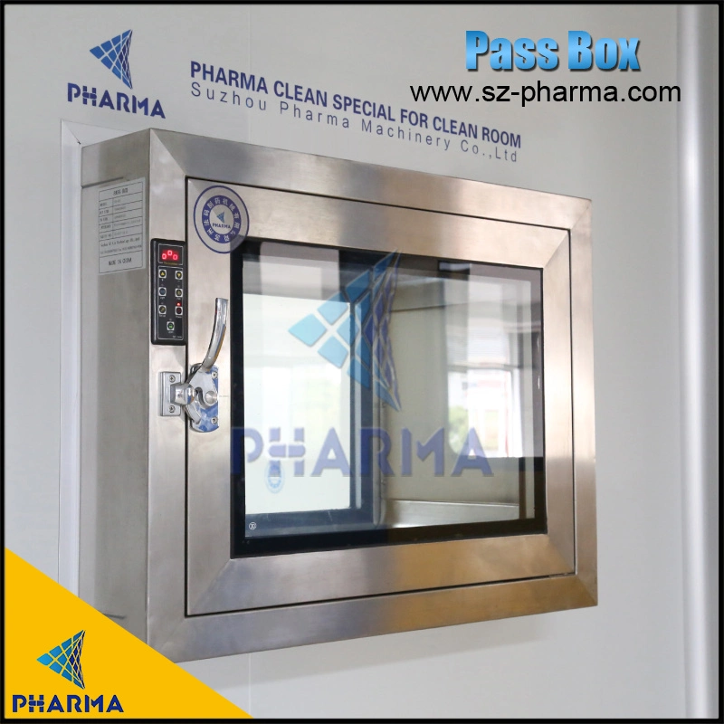 Stainless Steel Pass Box Transfer Window with Fingerprint Unlock