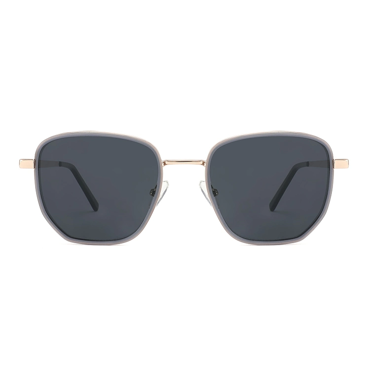 2023 nuevas Hot Sale Unisex de moda al por mayor Sun Glasses de moda Gafas de sol cuadradas de metal polarizado