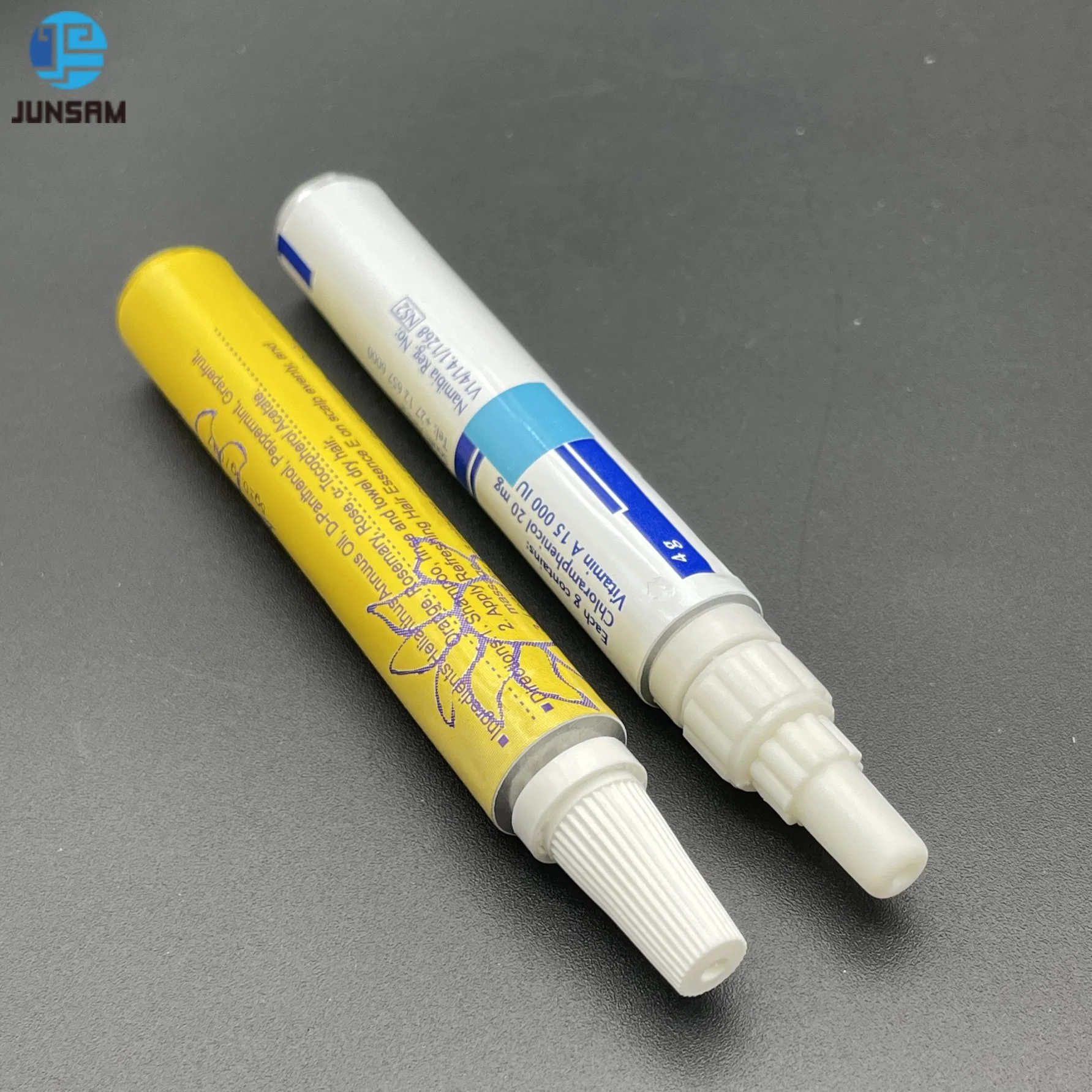 Short Leadtime 3.5g-5g Volume Eye Ointment Aluminium Collapsible Tube with Plastic Cap