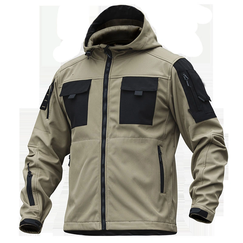 Yuemai Comfortable Breathable Outdoor Warm Military Tactical Softshell Jacket