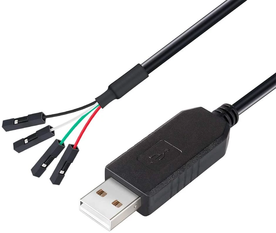 Win10 5V 3.3V Ftdi FT232rl Cp2102 Pl2303 USB to Uart Ttl Serial DuPont Cable