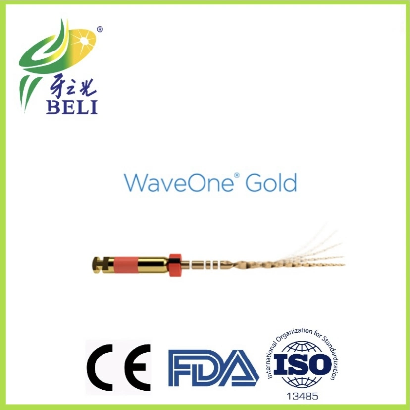 Стоматологическое оборудование США кривой торговой марки одной золотой контактного диска файлы Gold файлы активации тепла с маркировкой CE и FDA