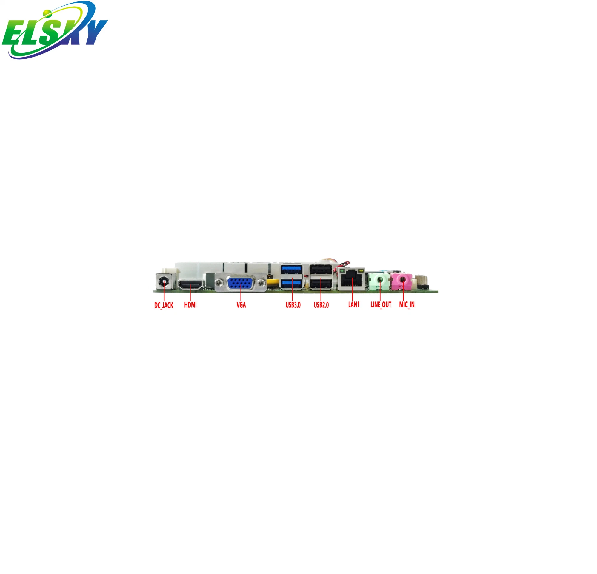 Elsky Mini Itx Motherboard 1037f Dual Cores DDR3 Board 1.8GHz 2117u DC 12V SATA2.0 Msata Lvds 2*RS232 COM for Industrial