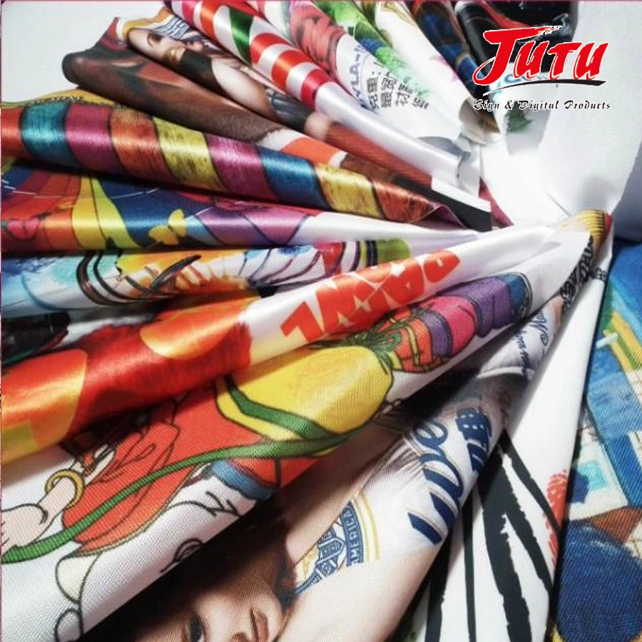 Jutu Polyester Fabric Printable Textile Digital Printing for Flag Plain with Accurate Color Performance