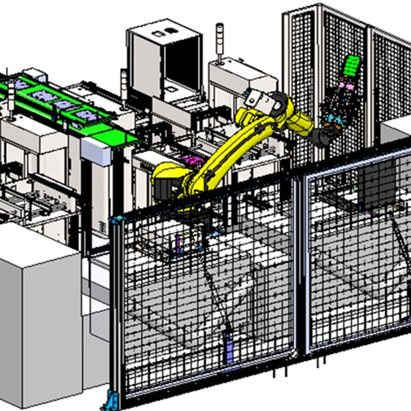 Intelligent Manufacturing Production Assembly Industrial 4.0 Delta Scrara Robot Precision Line