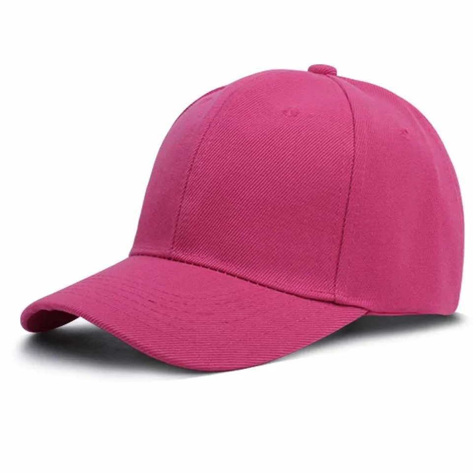 Gorras deportivas lisas de poliéster Unisex ajustables para hombre