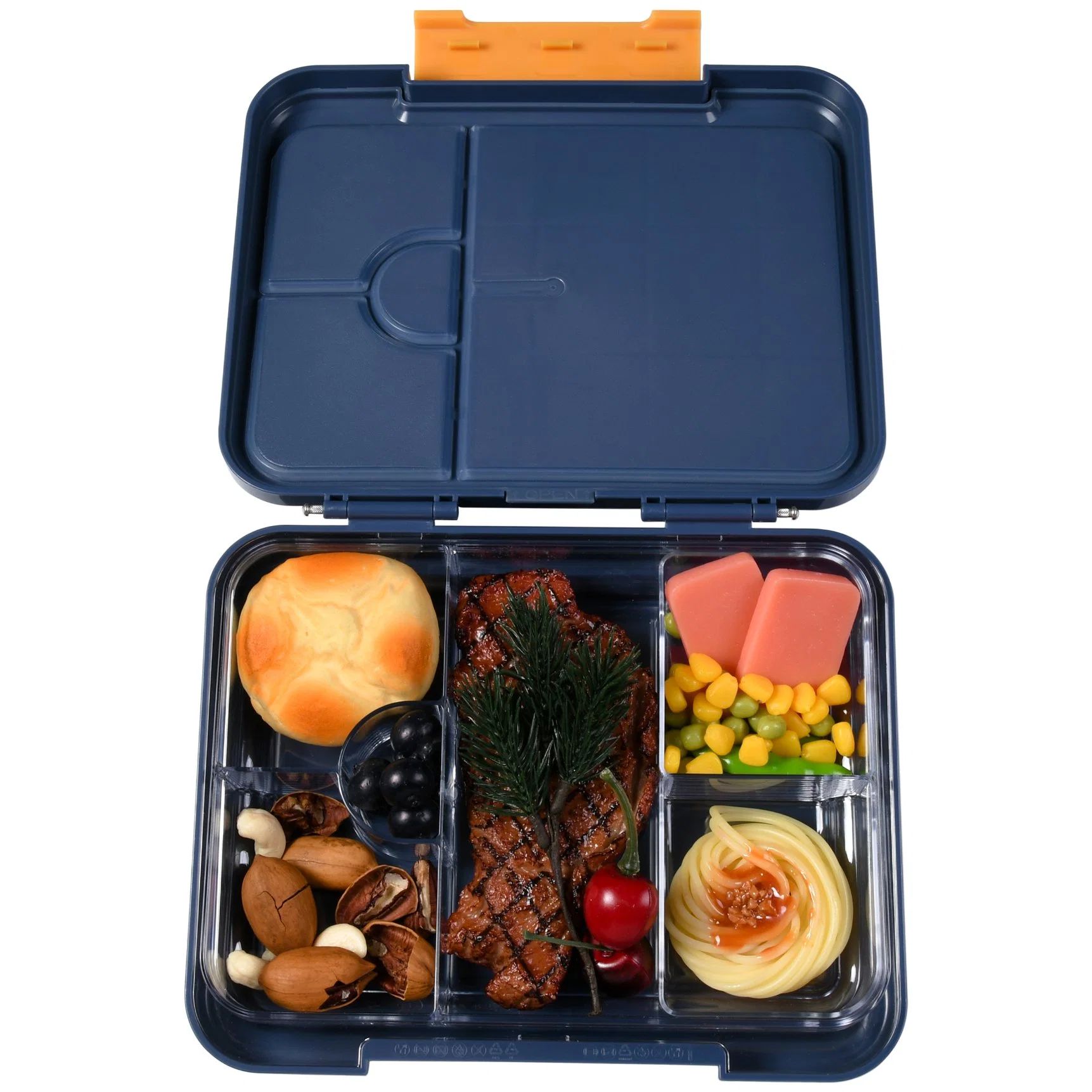 2023 BPA almoço livre microondas Cofre jantar Sandwich Suhsi Bento Caixa almoço caixa recipiente alimentos aquecedor de alimentos recipiente plástico inoxidável Caixa de almoço em aço Kawaii Ta