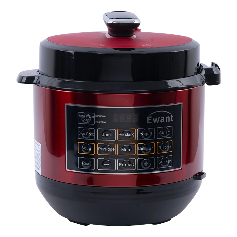 6L acier inoxydable Multipurpose ménage cuisinière électrique de pression automatique programmable