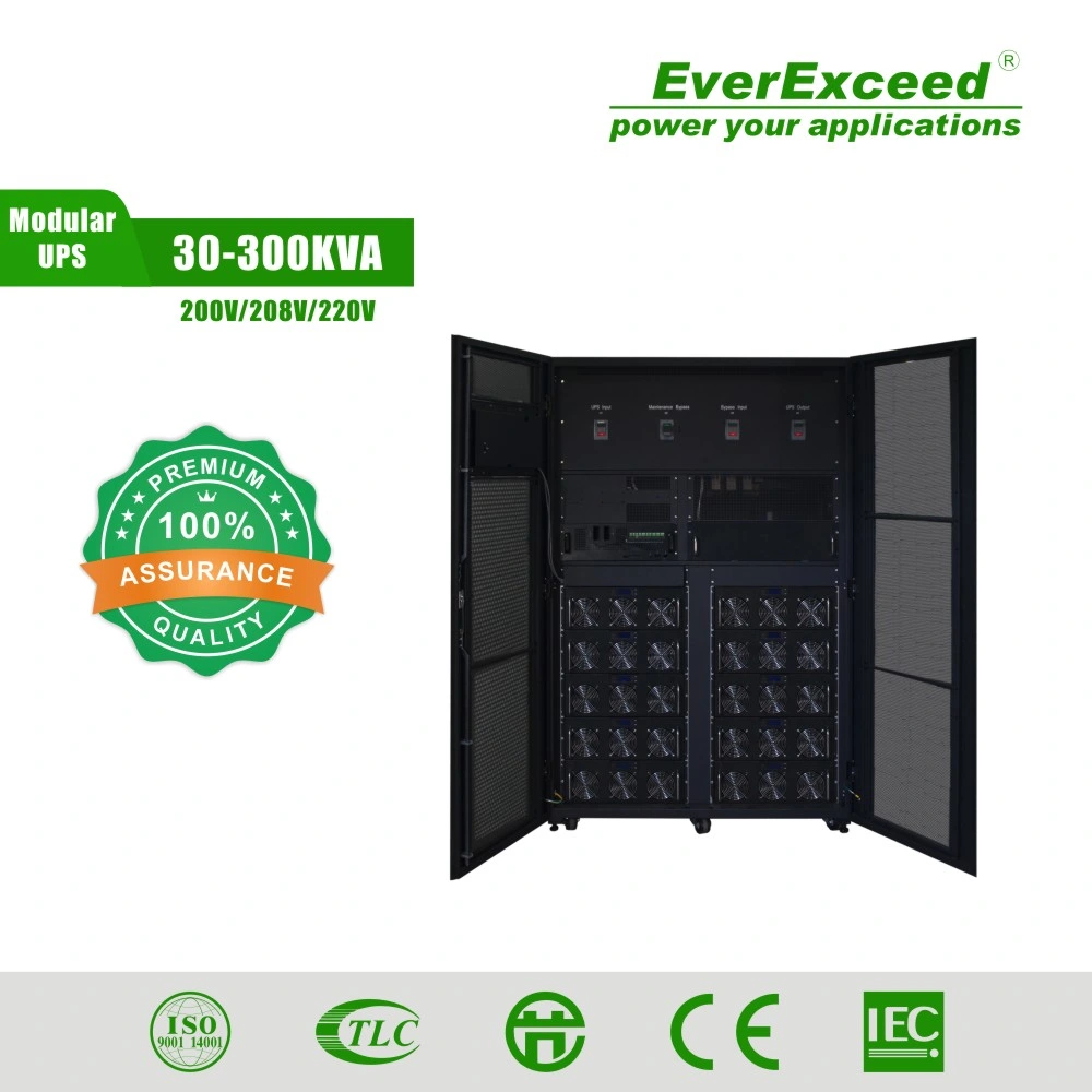 Everlتجاوز PDM Plus من الفئة المعيارية 200 كيلوفولت أمبير متوسطة الحجم / المنشآت الكبيرة إمداد UPS عبر الإنترنت