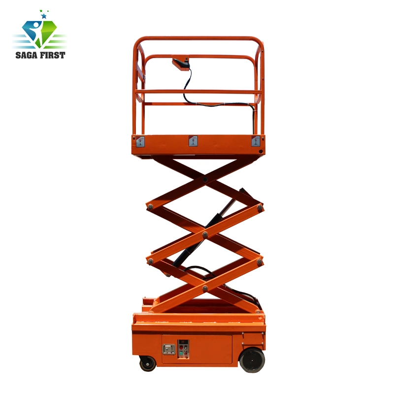 3m or 4m Small Indoor Semi Electric Mobile Scissor Lift